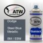 Preview: Dodge, Steel Blue Metallic, BM / EBM: 400ml Sprühdose, von ATW Autoteile West.
